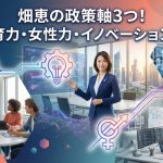 畑恵の政策軸3つ！教育力・女性力・イノベーション力