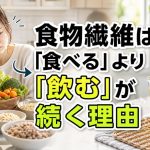 食物繊維は「食べる」より「飲む」が続く理由